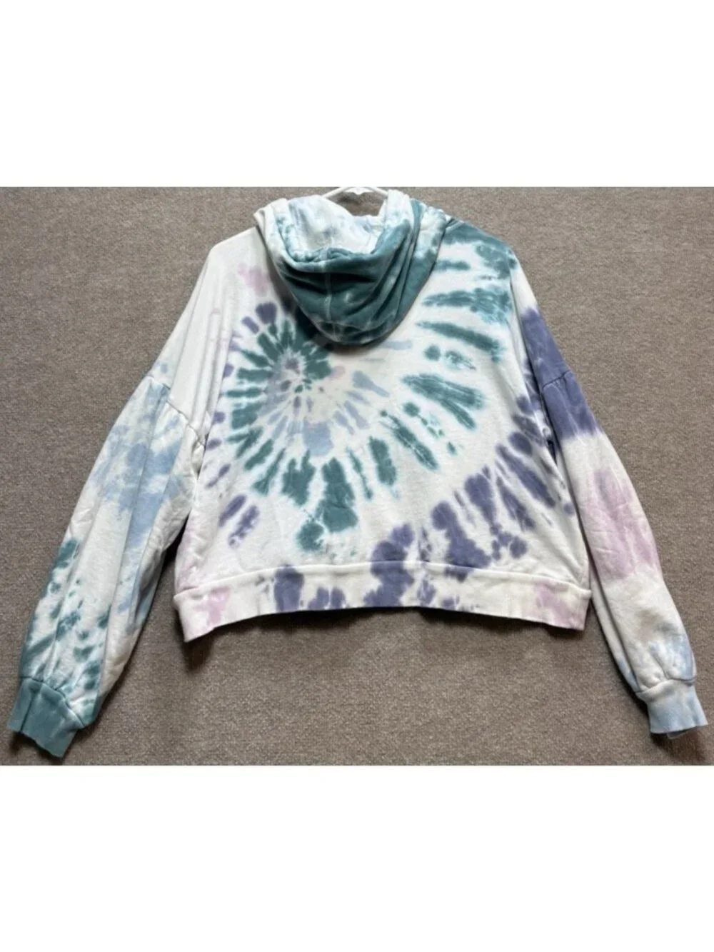 Lucky Brand Hoodie Women's Medium Colorful Hippie Pullover Fleece Pocket GUC - Picture 4 of 15